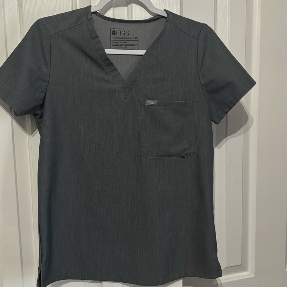 Figs catarina top XS grey